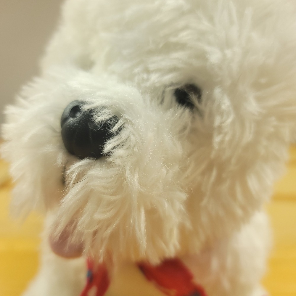 Build a Bear Highland Terrier White Westie Dog Plush Red Scarf Holiday‎ Decor